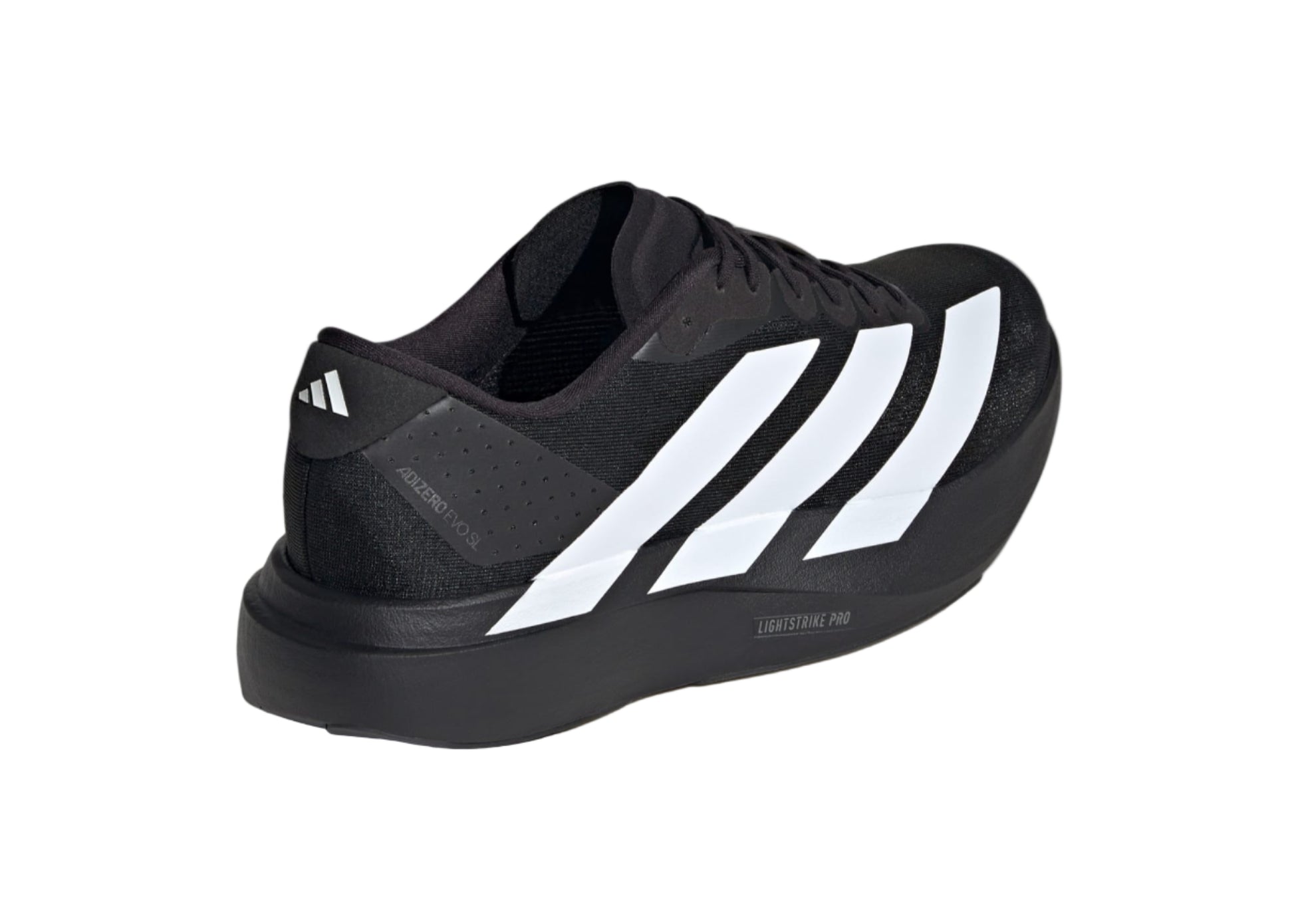 Adidas Adizero EVO SL "Black White" JP7149 Heel View