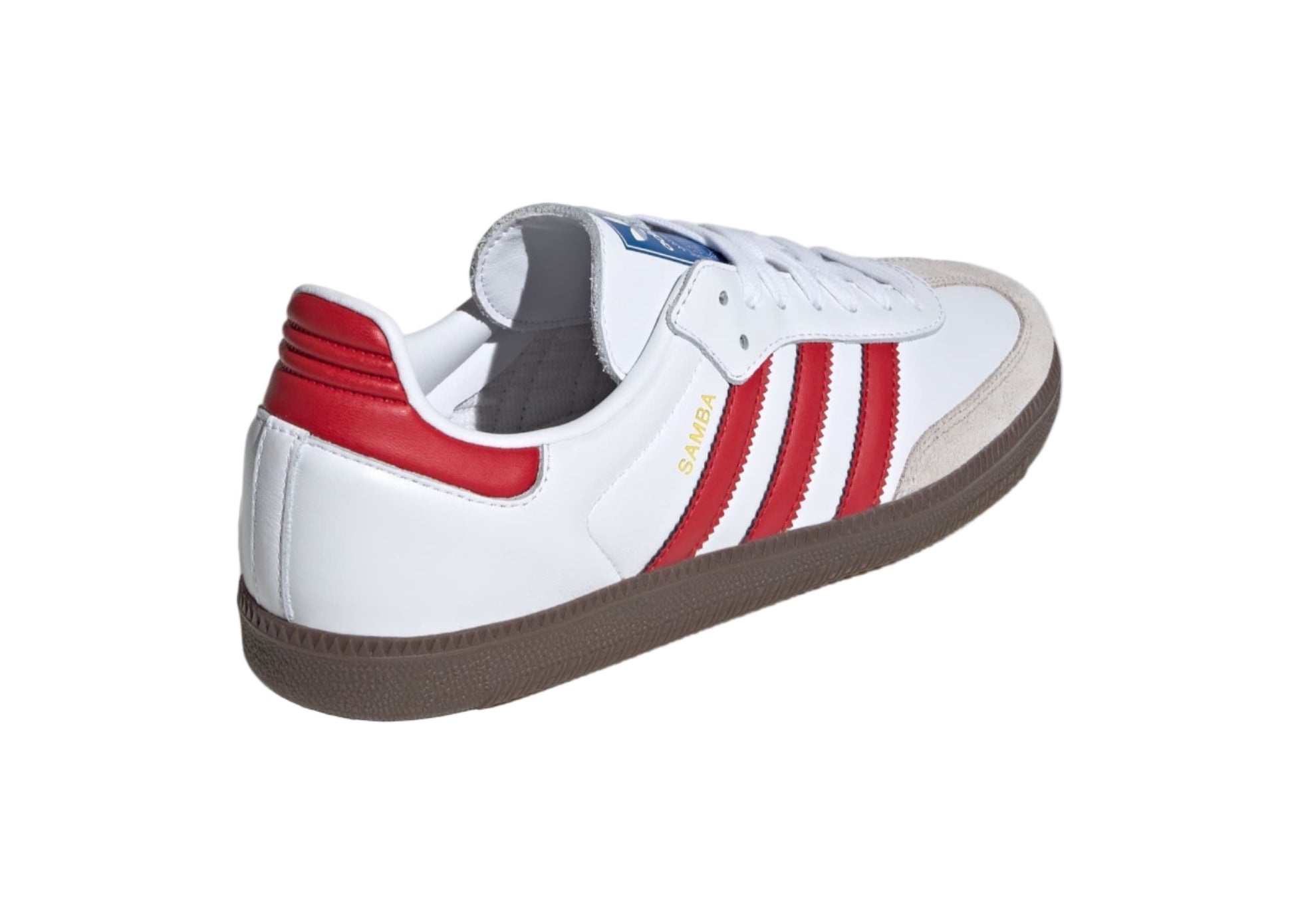 Adidas Samba OG "White Better Scarlet" IG1025 Heel View