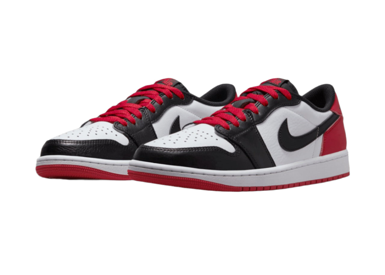 Air Jordan 1 Low OG Black Toe CZ0790-106 On Feet View