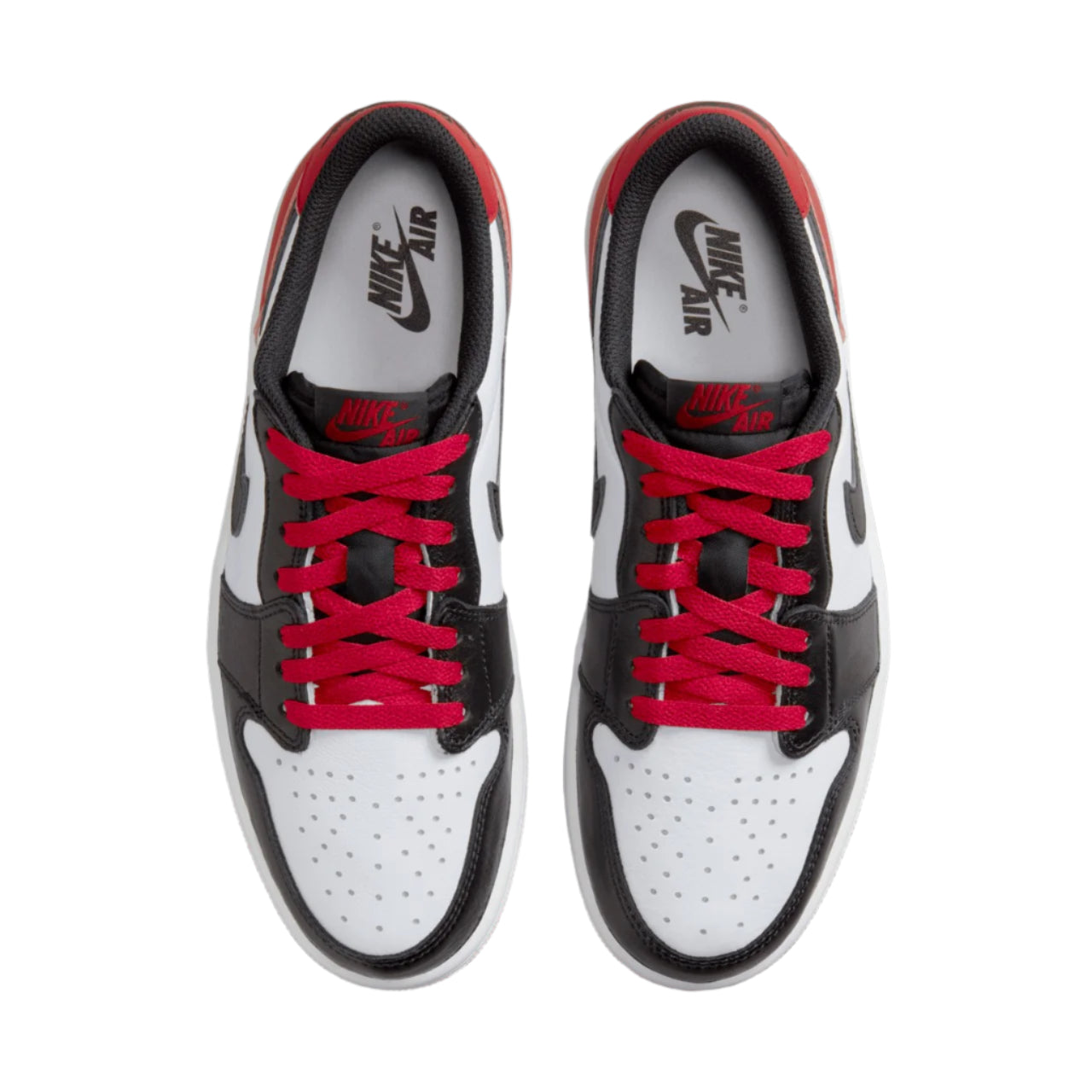 Air Jordan 1 Low OG Black Toe CZ0790-106 Top View
