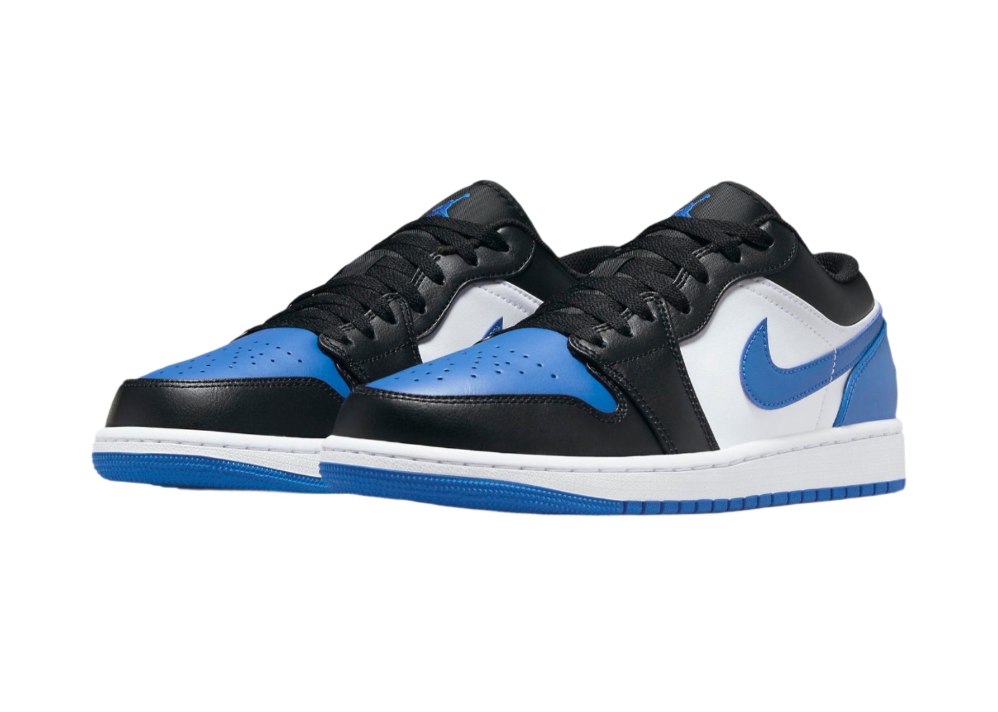 Air Jordan 1 Low Royal Toe 2.0 553558-140 On Feet View