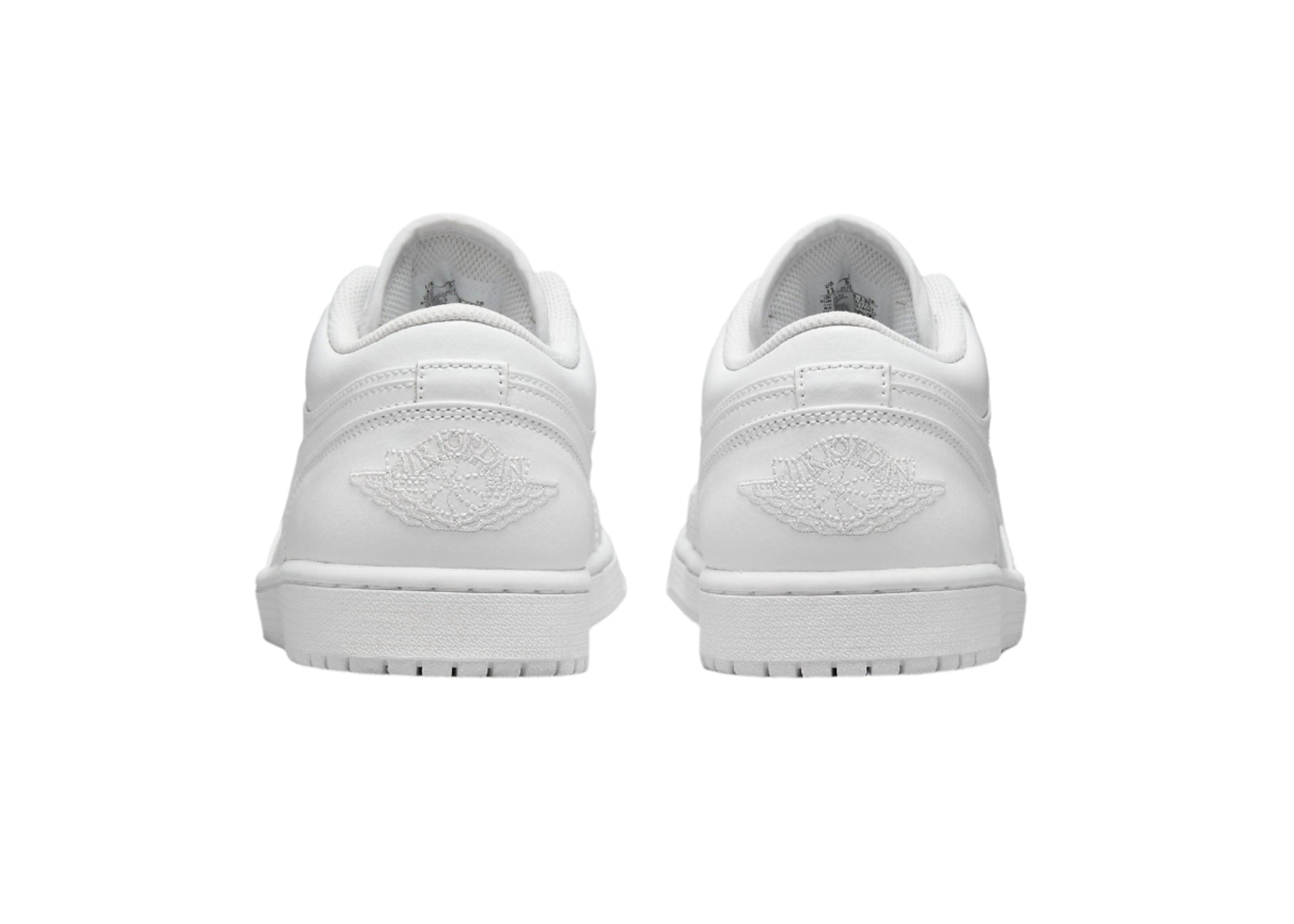 Air Jordan 1 Low Triple White 553558-136 Heel View