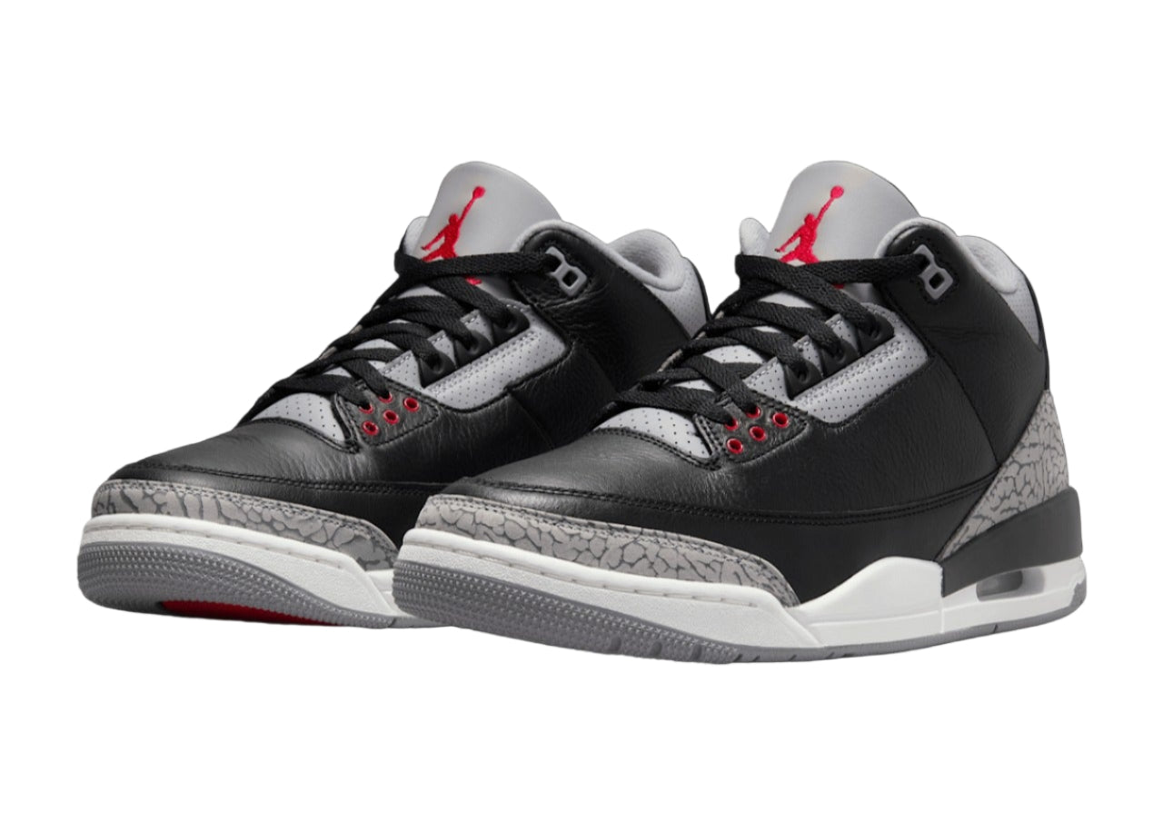 Air Jordan 3 "Black Cement" 2024 DN3707-010 Front View
