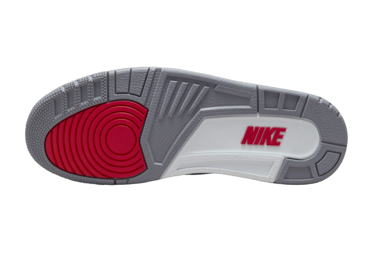 Air Jordan 3 "Black Cement" 2024 DN3707-010 Outsole View