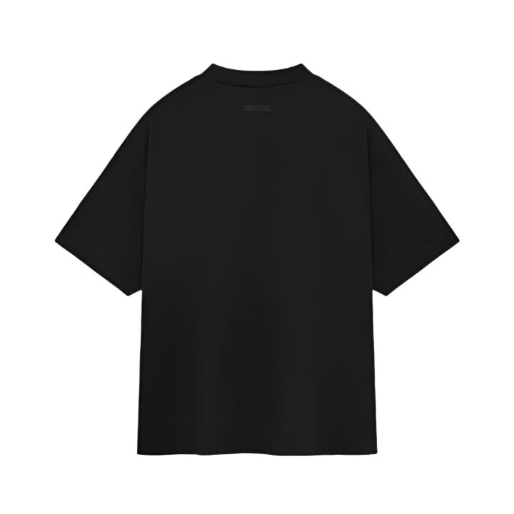 Back of Fear of God Essentials tee in Black
