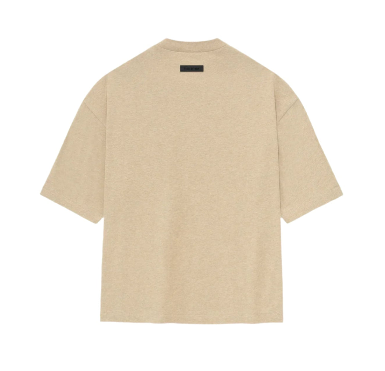 Back view of Essentials Tee in Gold Heather