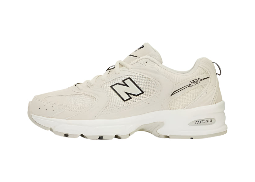 Side view of Women’s New Balance 530 Ivory sneakers