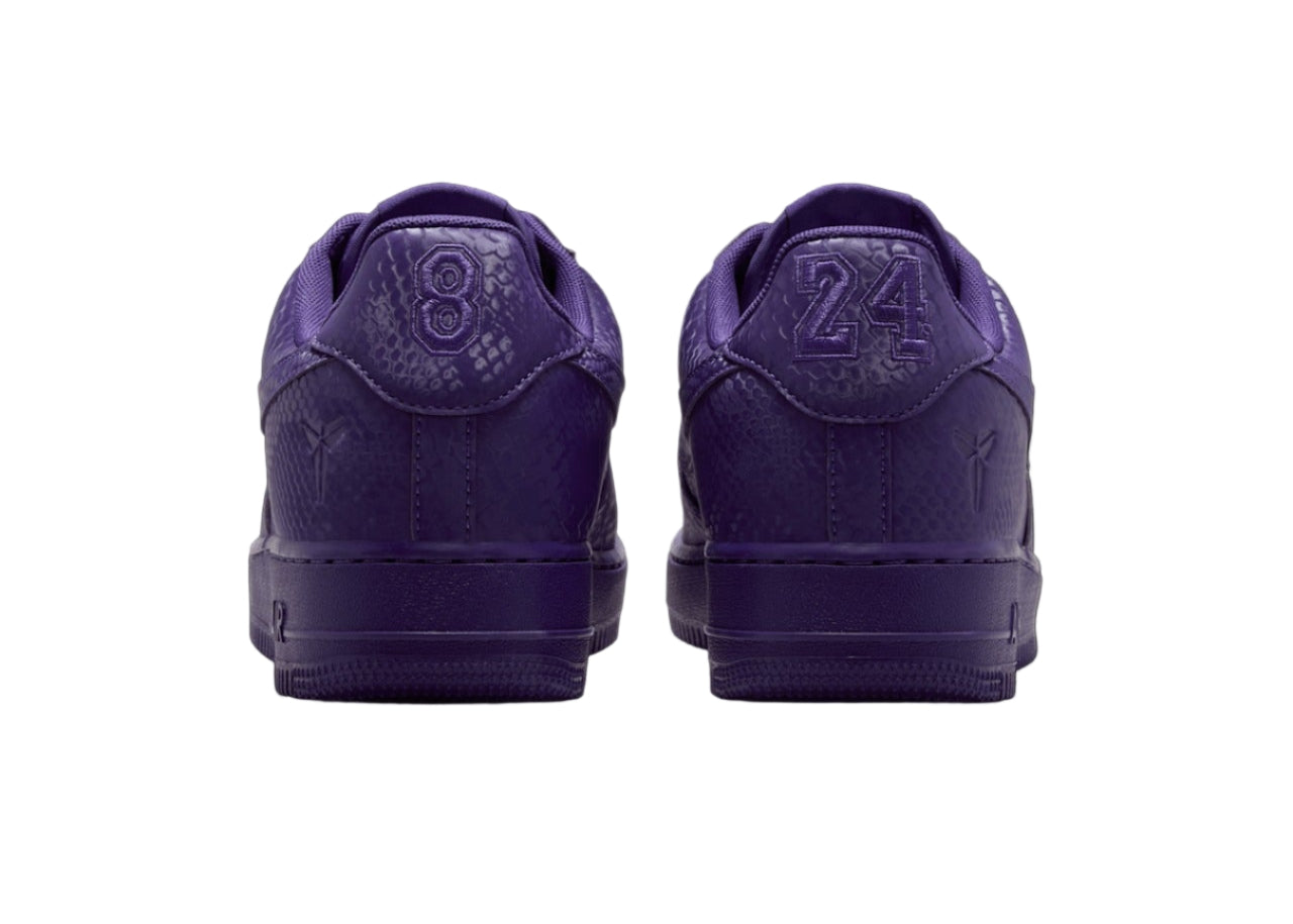Nike Air Force 1 Kobe "Court Purple" IB0018-500 Heel View