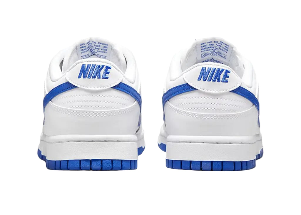 Nike Dunk Low "White Hyper Royal" DV0831-104 Heel View