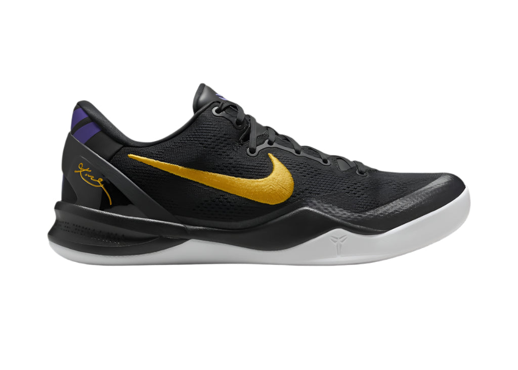 Nike Kobe 8 Protro Lakers Away FQ3549-001 Top View