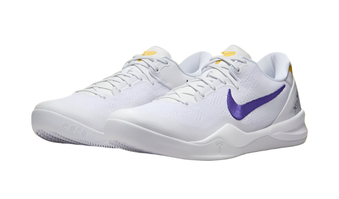 Nike Kobe 8 Protro Lakers Home FQ3549-100 On Feet View