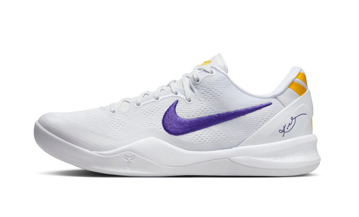Nike Kobe 8 Protro Lakers Home FQ3549-100 Side View
