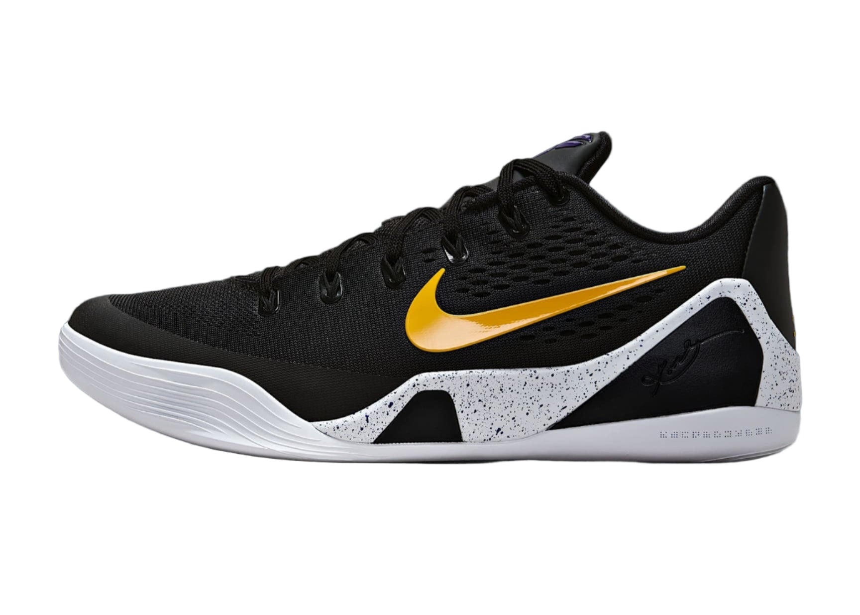 Nike Kobe 9 Protro Low "Black University Gold" IH1401-002 Side View