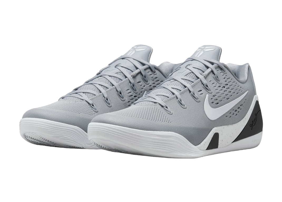 Nike Kobe 9 Protro Low "Wolf Grey" IH1401-001 Front View