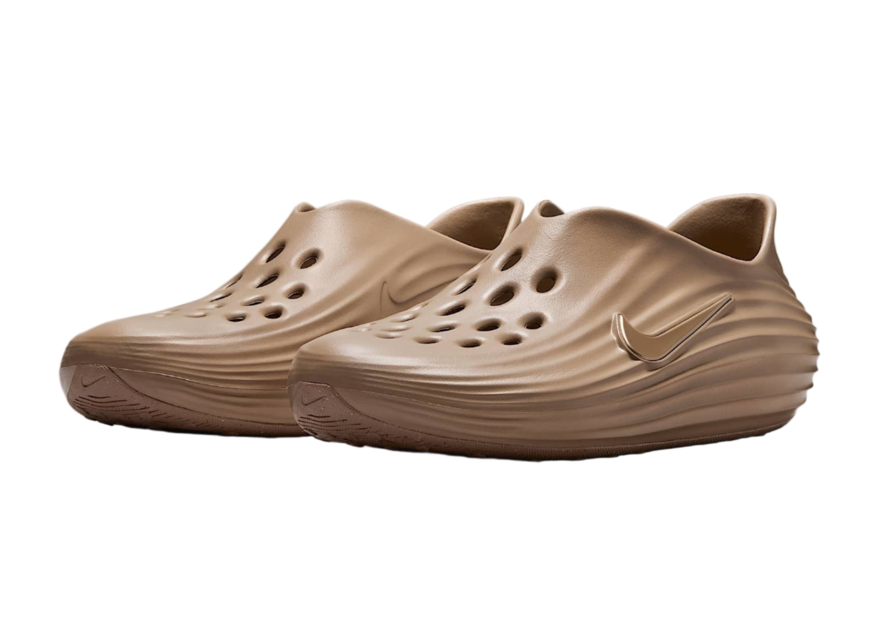 Nike ReactX Rejuven8 Clog Khaki HV5060-200 On Feet View