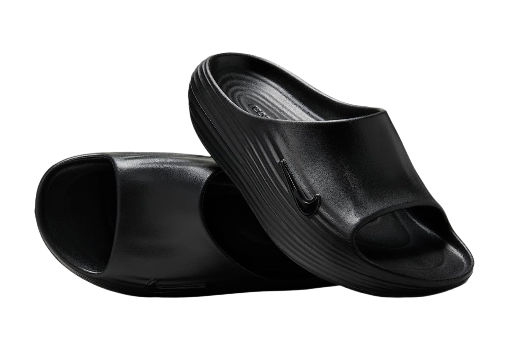 Nike ReactX Rejuven8 Slide Black HV4479-001 On Feet View