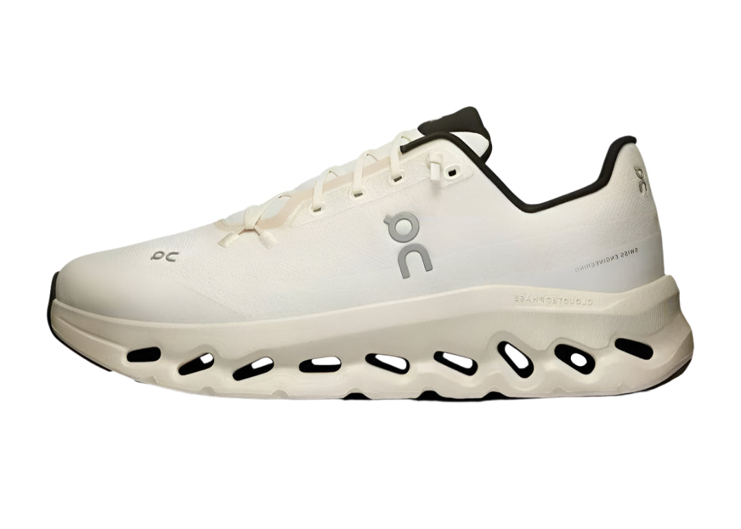 Side view of On Cloudtilt Pearl/Ice sneakers