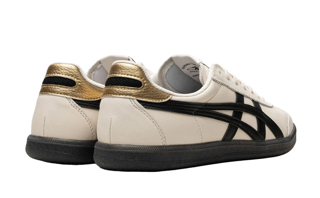 Onitsuka Tiger Tokuten White Black Gold 1183B938-100 Heel View