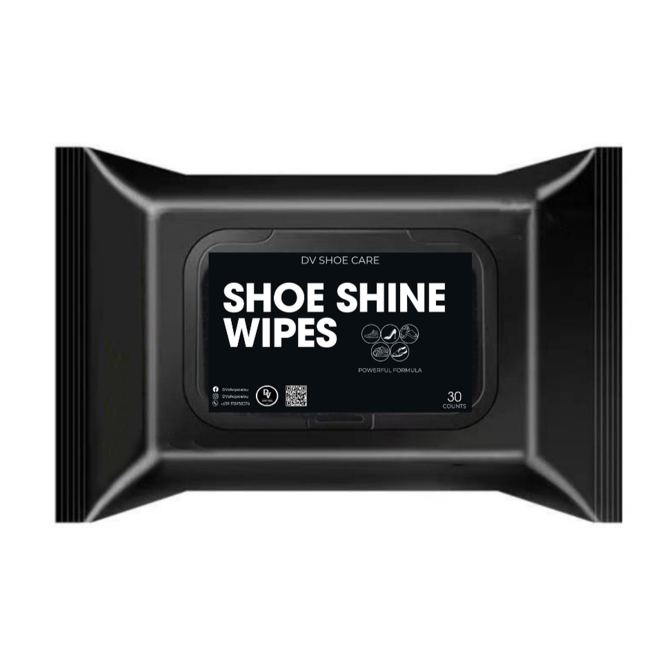 Portable shoe cleaning wipes for sneakers and leather shoes