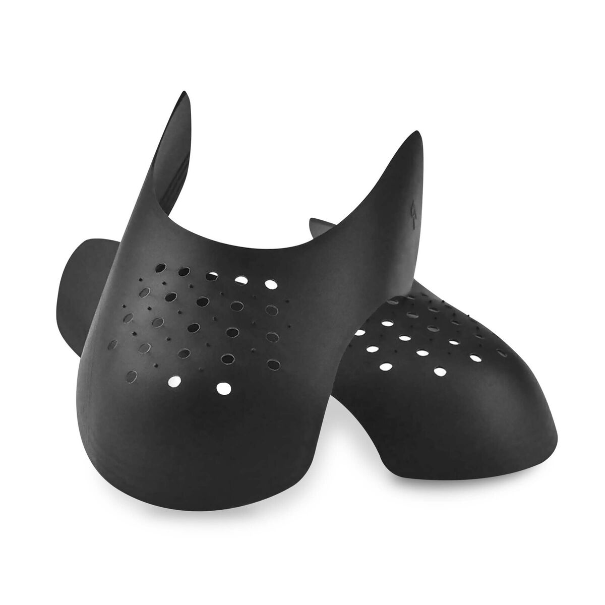 Front view of sneaker crease protectors for toe box support