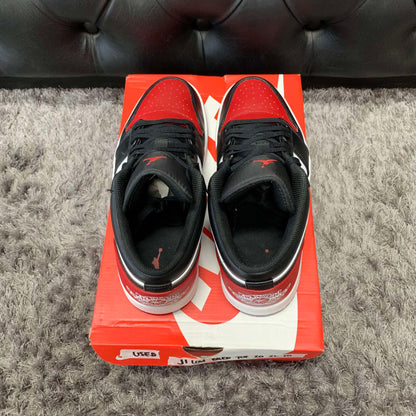 Jordan 1 Low Bred Toe 2.0 size 10 used