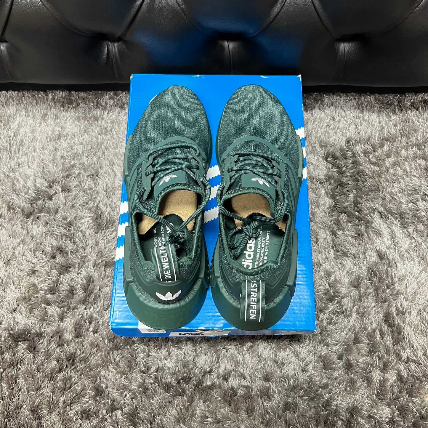 Adidas NMD R1 Mineral Green size 7.5 used