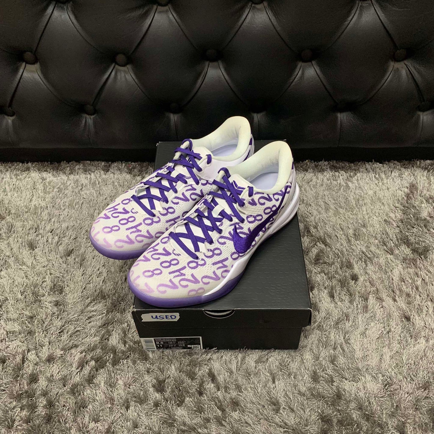 Kobe 8 Protro Court Purple size 9.5 used