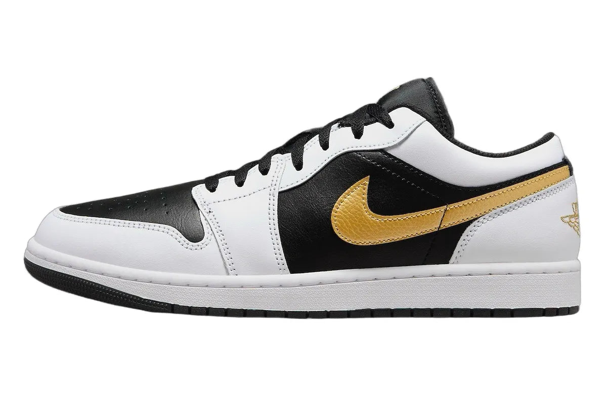 Jordan 1 Low Gold Swoosh