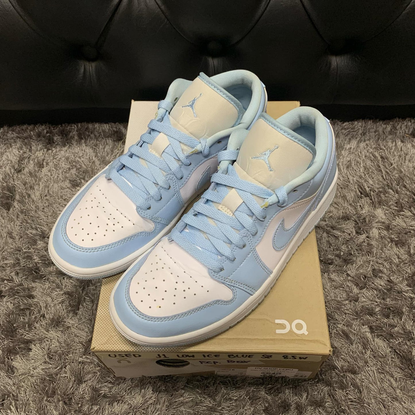 Jordan 1 Low Ice Blue size 8.5w used