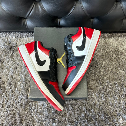 Jordan 1 Low Bred Toe size 9 used