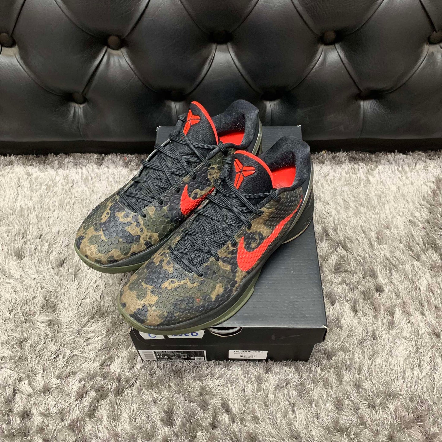 Kobe 6 Protro Italian Camo size 10 used