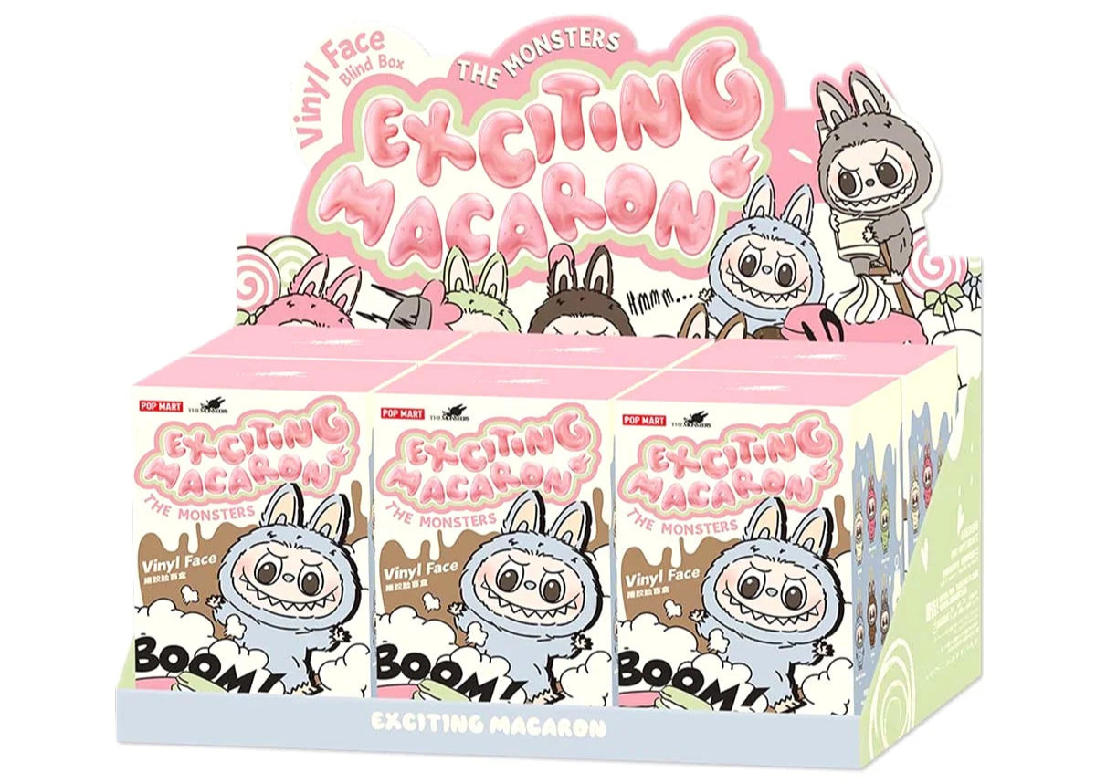 POP MART THE MONSTERS Labubu V1 Exciting Macaron-Vinyl Face Blind Box