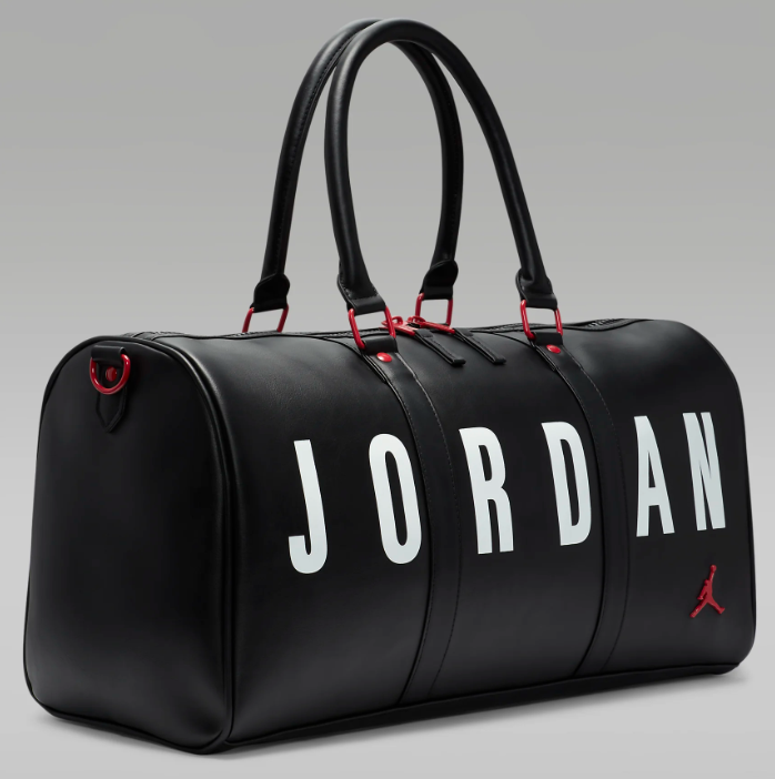 Jordan Duffle Bag Leather Black