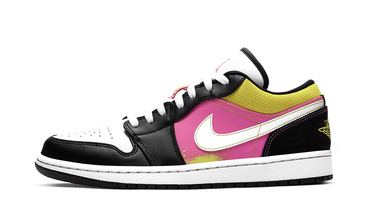 jordan1lowblackfushia