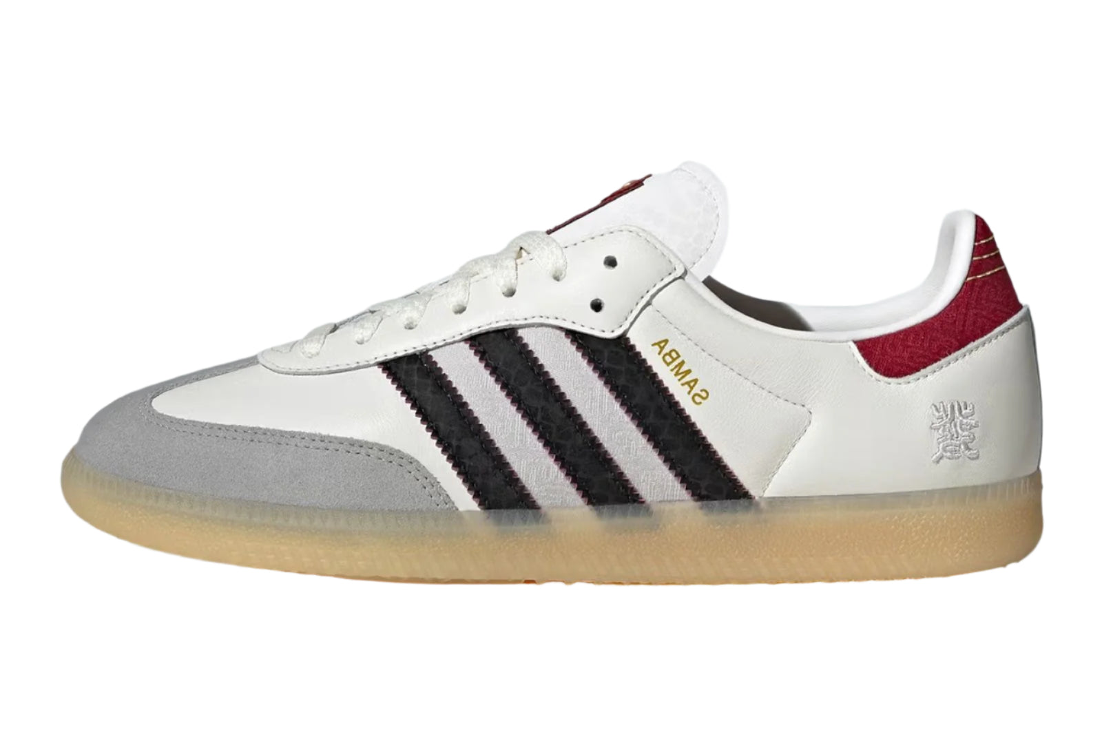 Adidas Samba OG Year of the Snake red heel detail