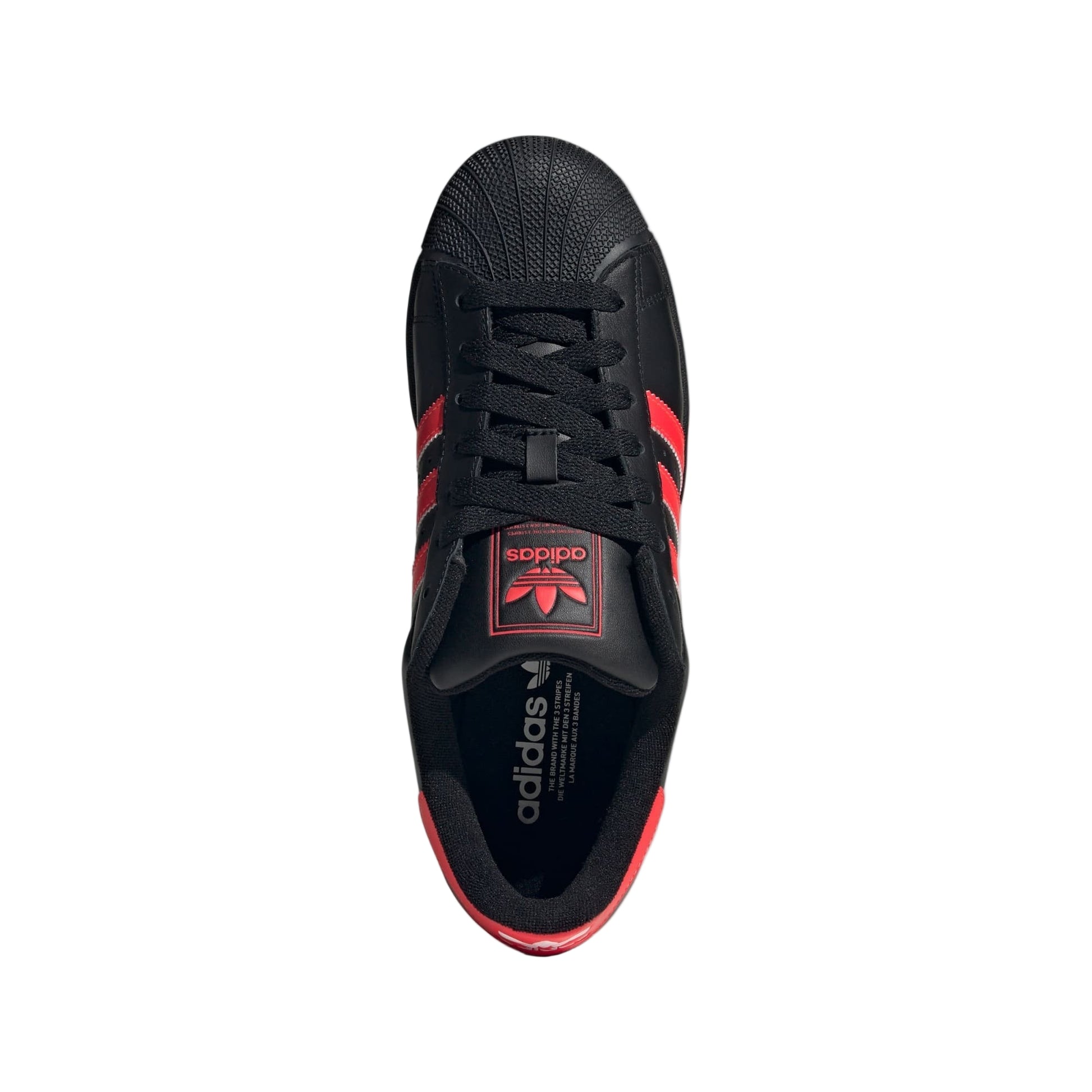 Adidas Superstar 2 “Black Lucid Red” JQ3176 Top View
