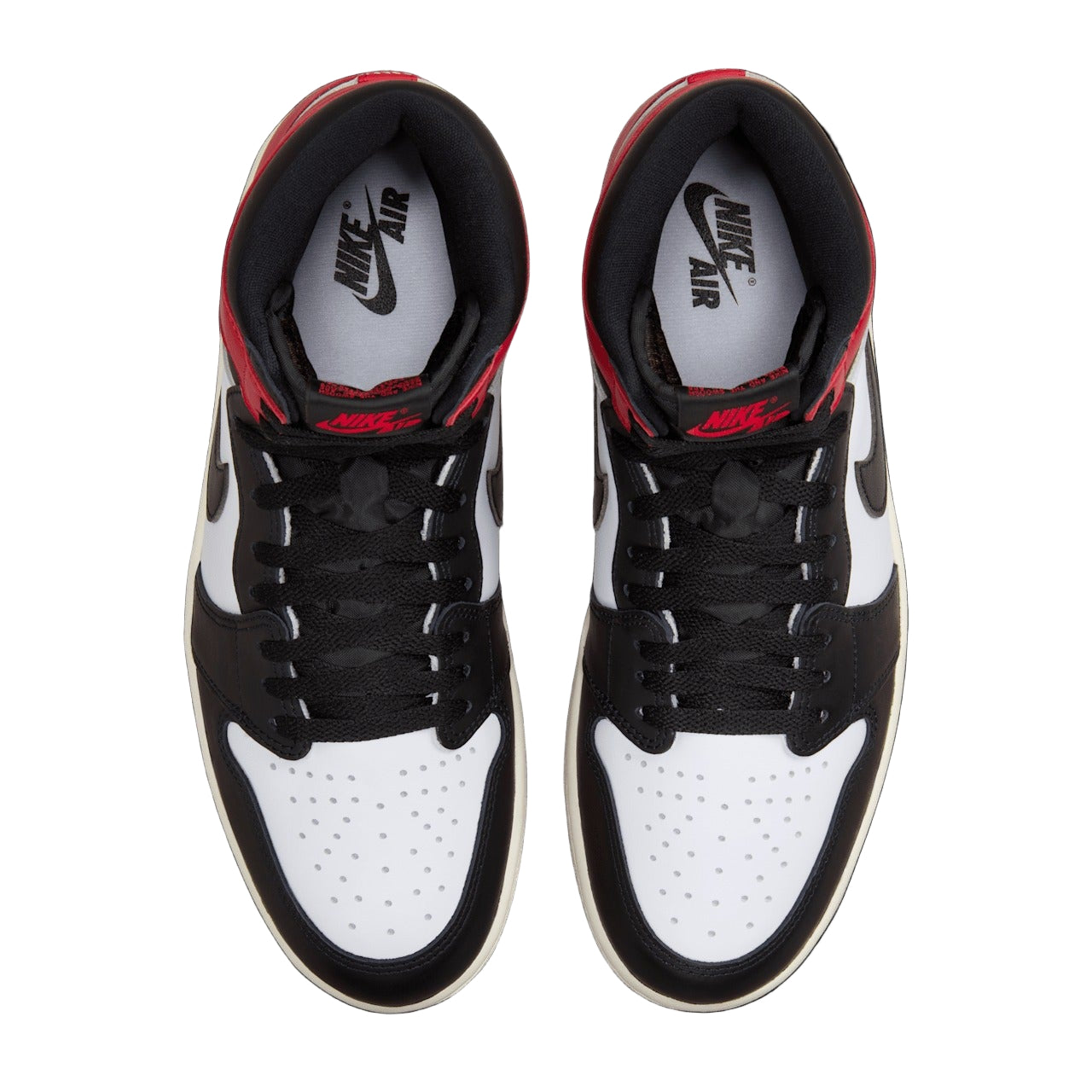 Air Jordan 1 High OG Black Toe Reimagined DZ5485-106 Top View