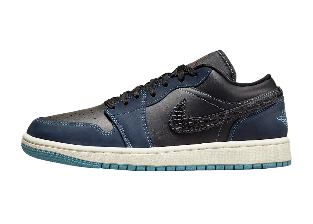 Air Jordan 1 Low “Black Dark Obsidian” FJ5478-010 Side View