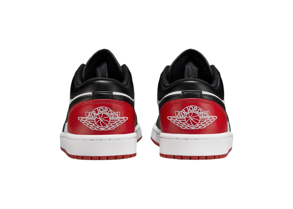 Air Jordan 1 Low Bred Toe 2.0 553558-161 Heel View