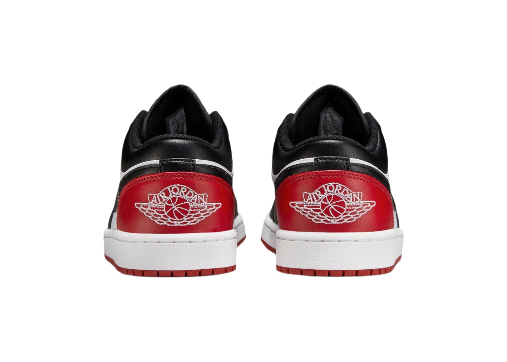 Air Jordan 1 Low Bred Toe 2.0 553558-161 Heel View