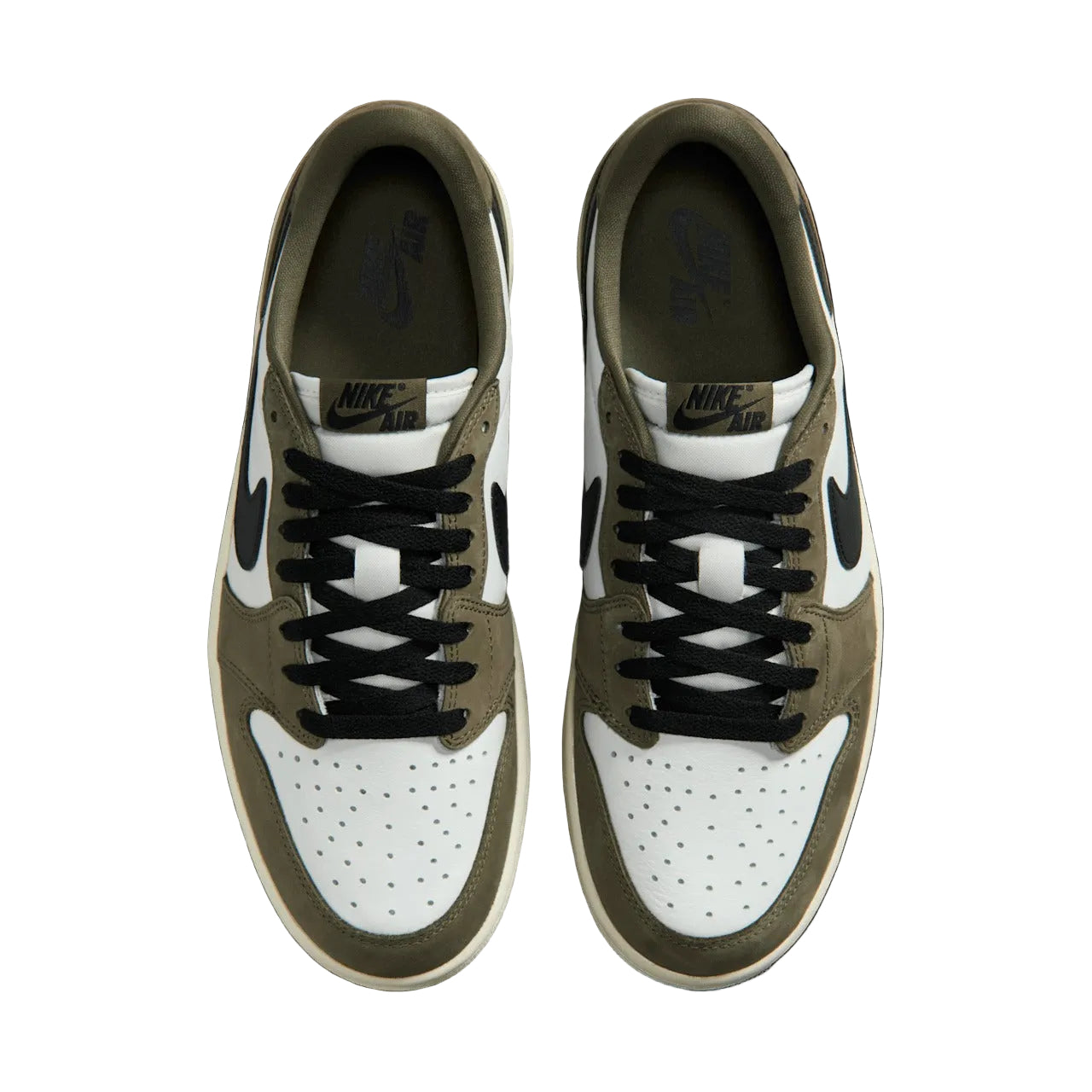 Air Jordan 1 Low OG “Medium Olive” HQ6998-200 Top View