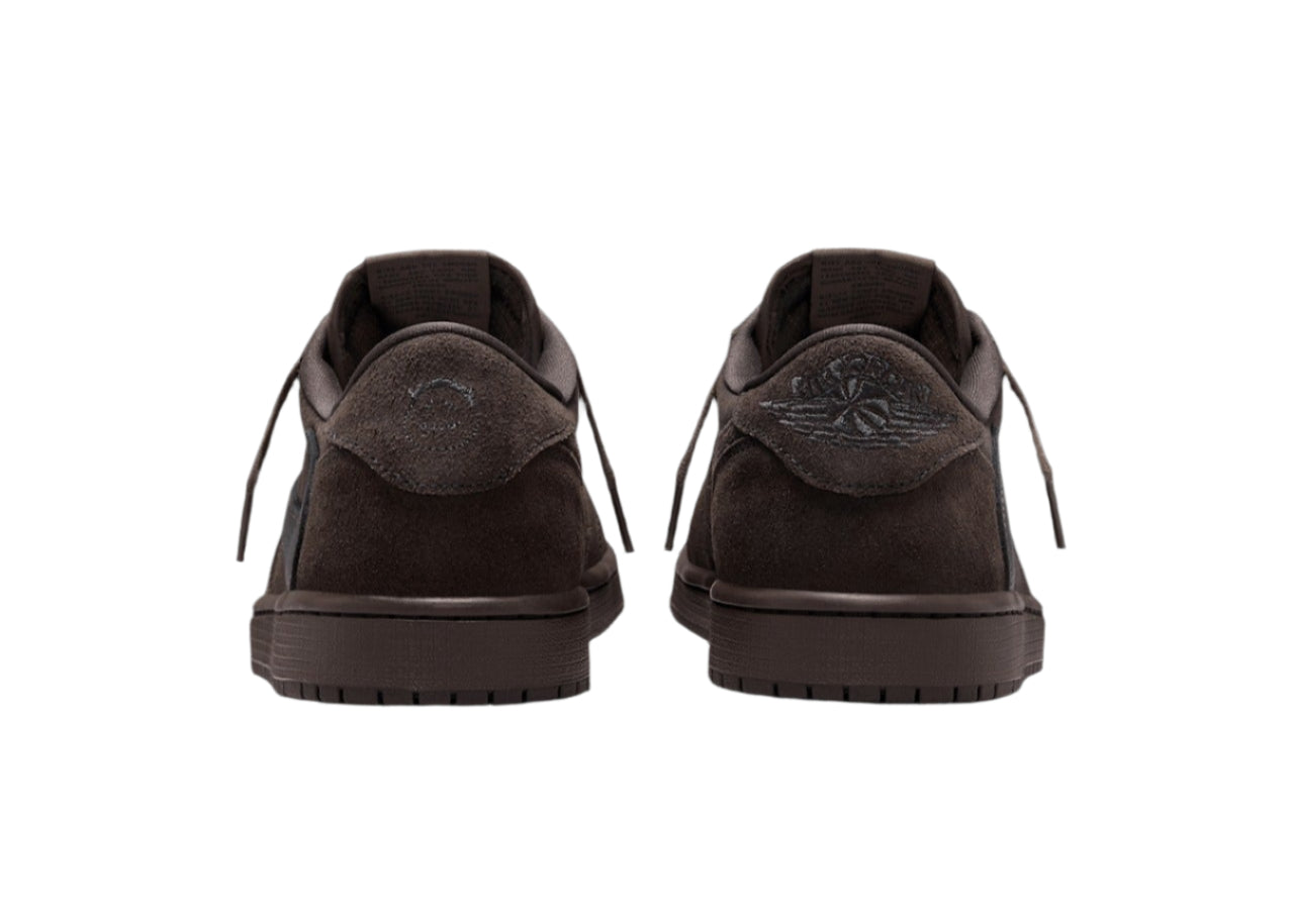 Air Jordan 1 Low OG Travis Scott Velvet Brown DM7866-202 Heel View