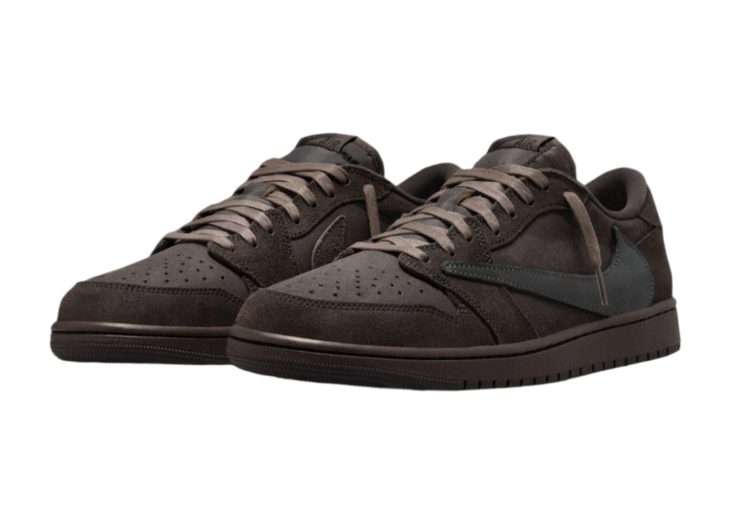 Air Jordan 1 Low OG Travis Scott Velvet Brown DM7866-202 On Feet View