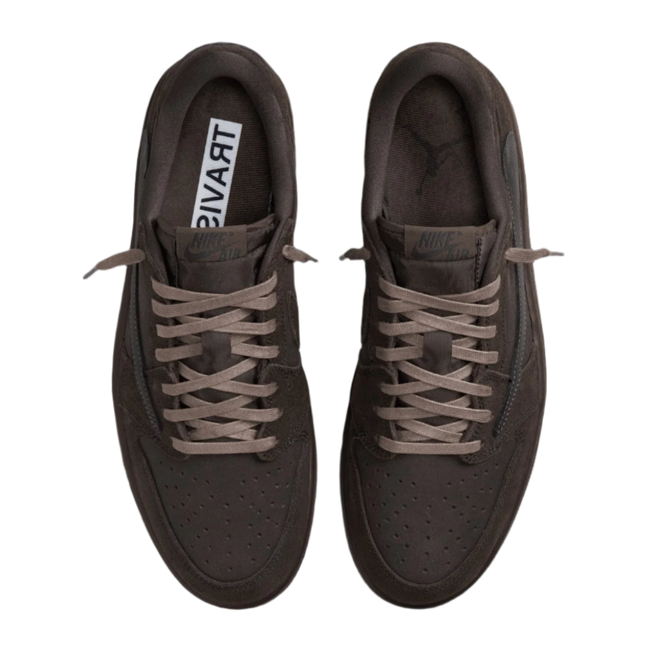 Air Jordan 1 Low OG Travis Scott Velvet Brown DM7866-202 Top View