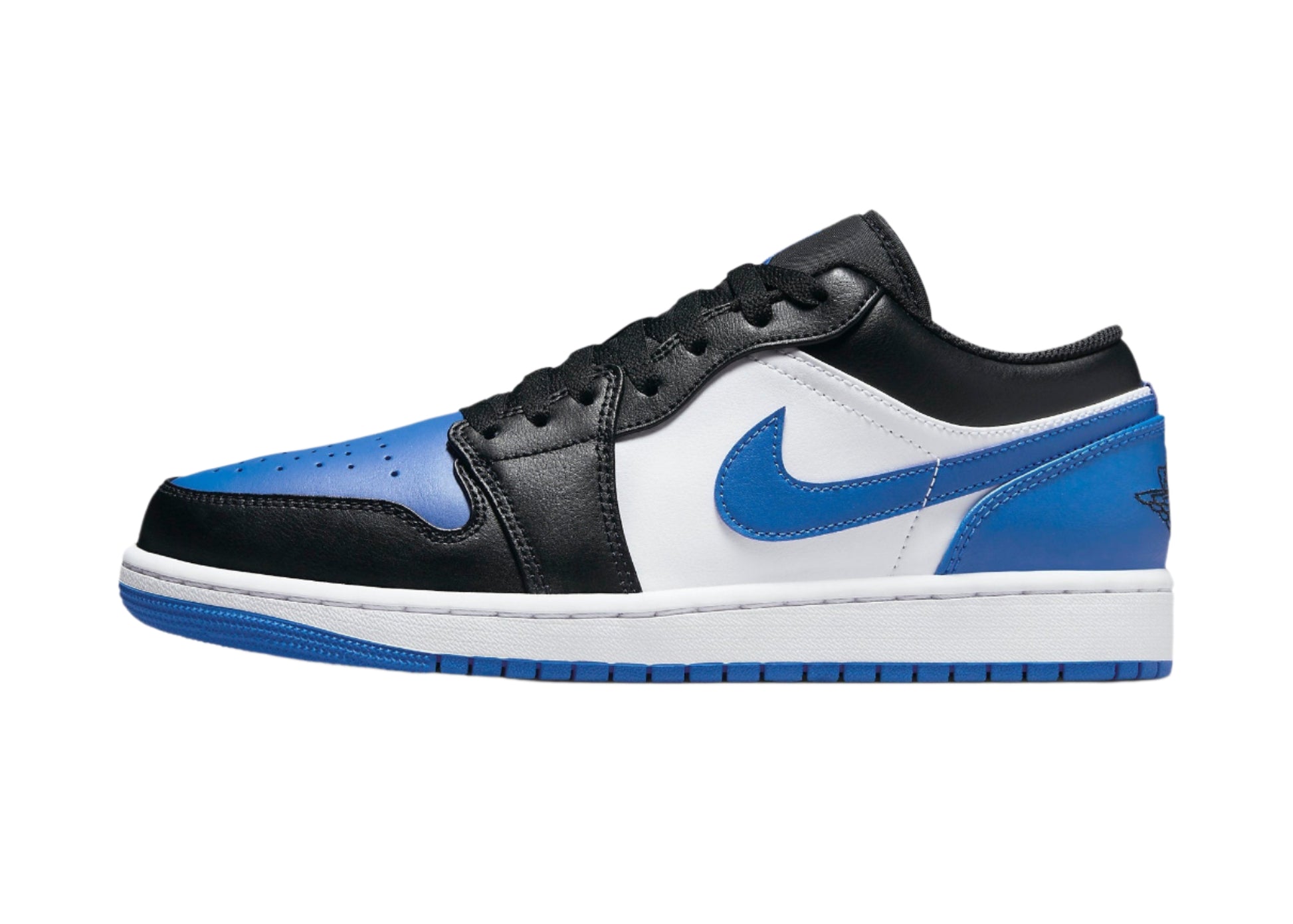 Air Jordan 1 Low Royal Toe 2.0 553558-140 Side View