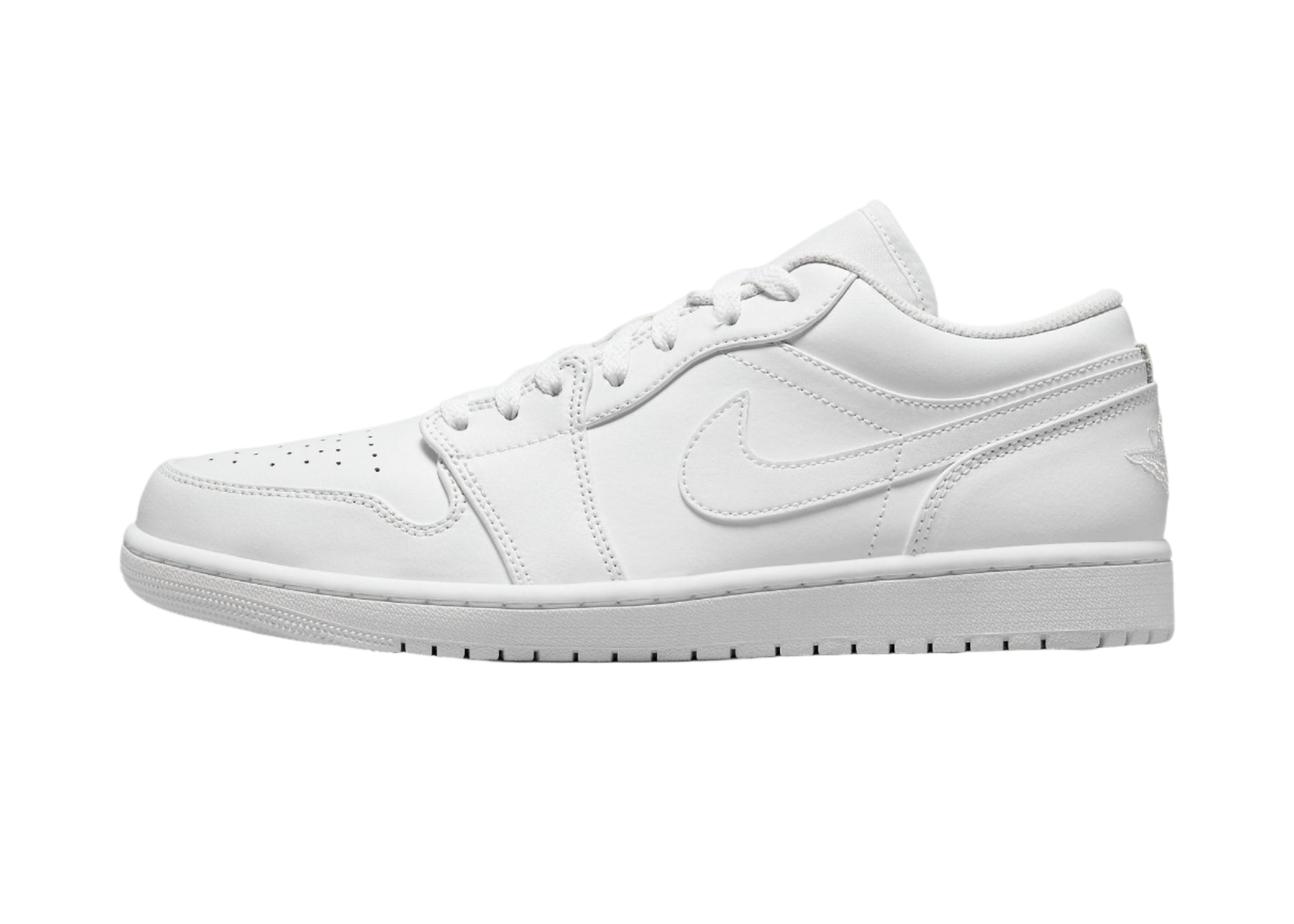 Air Jordan 1 Low Triple White 553558-136 Side View