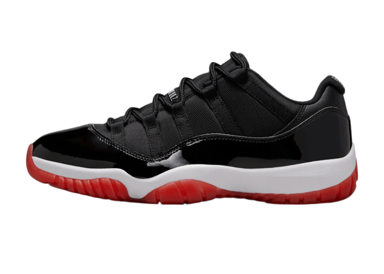 Side view of Air Jordan 11 Low Bred 2025