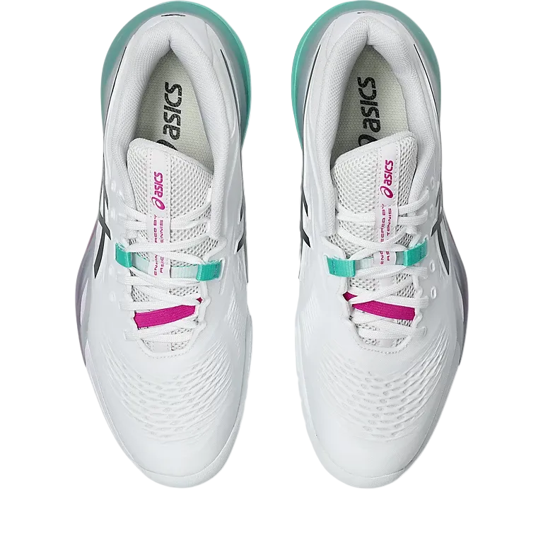 ASICS Gel-Resolution X “White Aurora Green” 1041A481-103 Top View