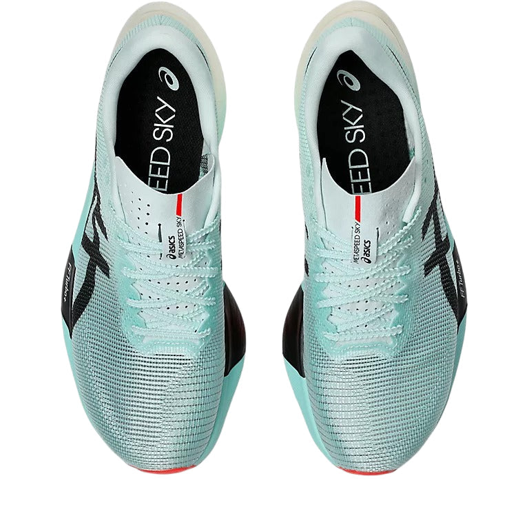 Asics Metaspeed Sky Paris Illuminate Mint Black 1013A123-400 Top View