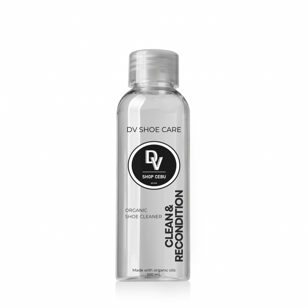Front view of DV Shoe Cleaner 100ml bottle
